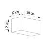 Applique Aluminium Noir G9 2 Quad Maxi