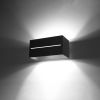Applique Aluminium Noir G9 2 Lobo