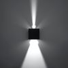 Applique Aluminium Noir LED 1 Luca