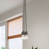 Suspension PVC Gris E27 5 Diego