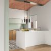 Suspension Acier Bois Naturel/Noir GU10 1 Pablo