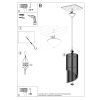 Suspension Bois Bois Naturel E27 1 Alexia
