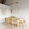 Suspension Bois Bois Naturel E27 1 Oriana