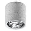 Plafonnier Béton Gris GU10 1 Cullo