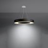 Suspension Tissu Noir E27 6 Saturno