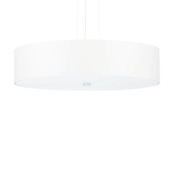 Suspension Tissu Blanc E27 5 Skala