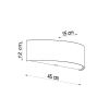 Applique Tissu Blanc E27 2 Skala