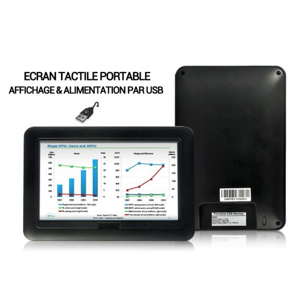 Ecran tactile 7" alimenté par USB