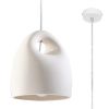 Suspension Céramique Blanc E27 1 Bukano
