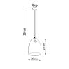 Suspension Céramique Blanc E27 1 Bukano
