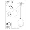 Suspension Céramique Blanc E27 1 Bukano