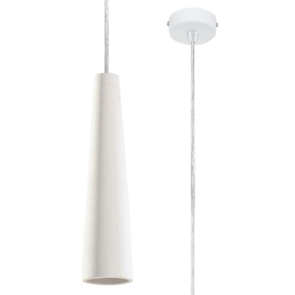 Suspension Céramique Blanc GU10 1 Electra