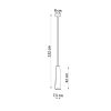 Suspension Céramique Blanc GU10 1 Electra