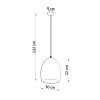 Suspension Céramique Blanc E27 1 Flawiusz