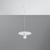 Suspension Acier Blanc E27 1 Flavio