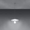 Suspension Acier Blanc E27 1 Flavio