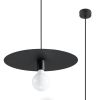 Suspension Acier Noir E27 1 Flavio