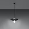 Suspension Acier Noir E27 1 Flavio