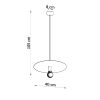 Suspension Acier Noir E27 1 Flavio
