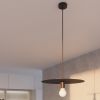 Suspension Acier Noir E27 1 Flavio