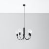 Suspension Acier Noir E27 5 Piccolo