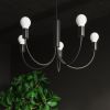 Suspension Acier Noir E27 3 Piccolo