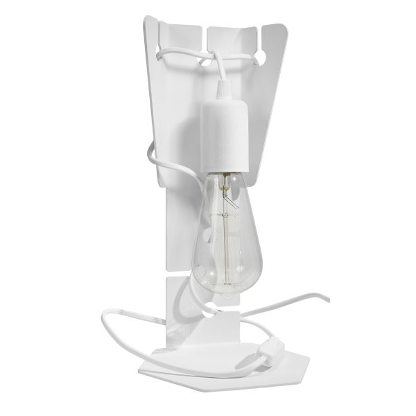 Lampe à poser Acier Blanc E27 1 Arby