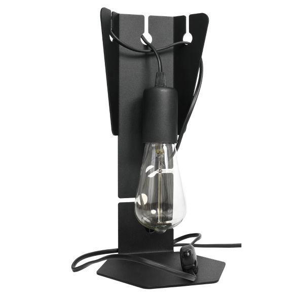 Lampe à poser Acier Noir E27 1 Arby