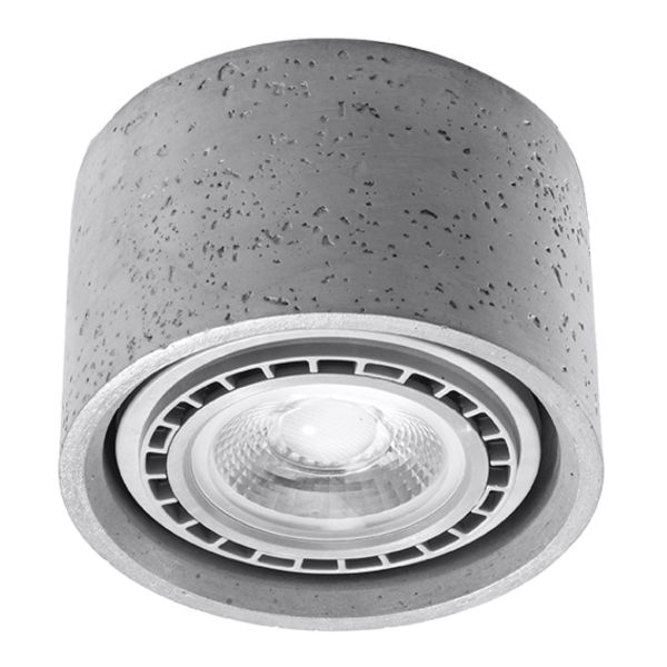 Plafonnier Béton Gris GU10/ES111 1 Basic
