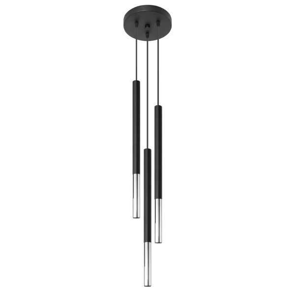 Suspension Acier Noir/Chromé G9 3 Mozaica