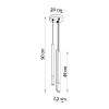 Suspension Acier Noir/Chromé G9 3 Mozaica