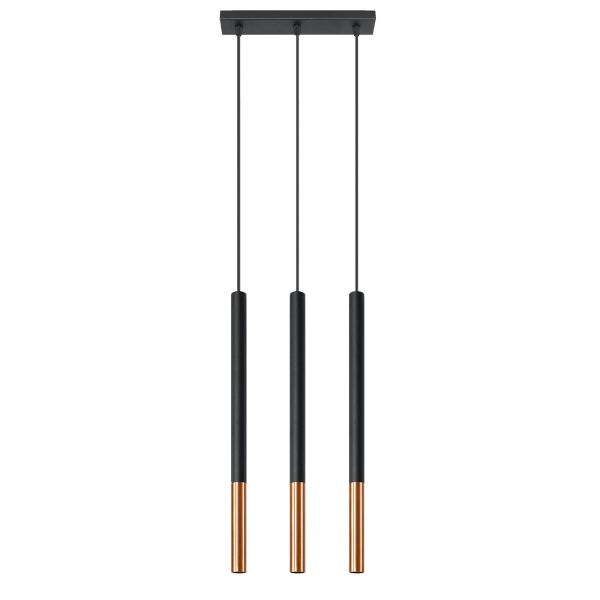 Suspension Acier Noir/Cuivre G9 3 Mozaica Line