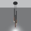 Suspension Acier Noir/Cuivre G9 3 Mozaica