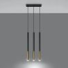 Suspension Acier Or/Noir G9 3 Mozaica Line