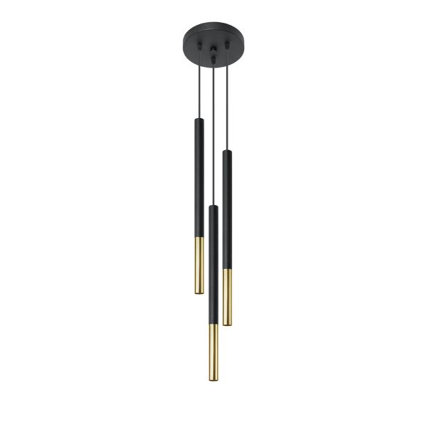 Suspension Acier Or/Noir G9 3 Mozaica