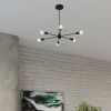 Suspension Acier Noir E27 5 Lango