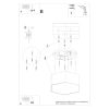 Plafonnier PVC Noir E27 2 Sunde 11