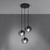 Suspension Acier Noir E27 3 Tulos