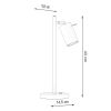 Lampe à poser Acier Noir GU10 1 Ring