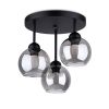 Lustre Acier Noir E27 3 Alino