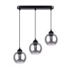 Suspension Acier Noir E27 3 Alino