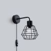 Applique Acier Noir E14 1 Suba