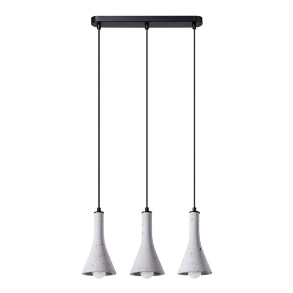 Suspension Béton Gris E14 3 Rea Line