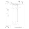 Suspension Béton Gris E14 3 Rea Line