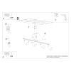Plafonnier Acier Blanc GU10 4 Lemmi