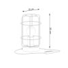 Lampe à poser Acier Bois/Noir E27 1 Gotto