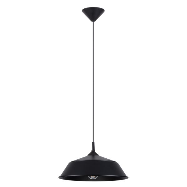 Suspension Acier Noir E27 1 Frika