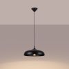 Suspension Acier Noir E27 1 Gina