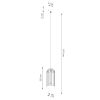 Suspension Acier Noir G9 1 Brina