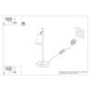 Lampe à poser Acier Or/Noir GU10 1 Winx